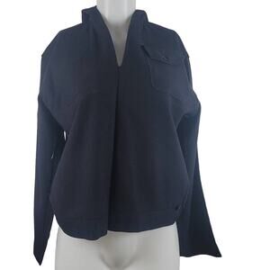 U.S. Navy ALS Long Sleeve 100% Wool V-Neck Long Collar Shirt Size 38